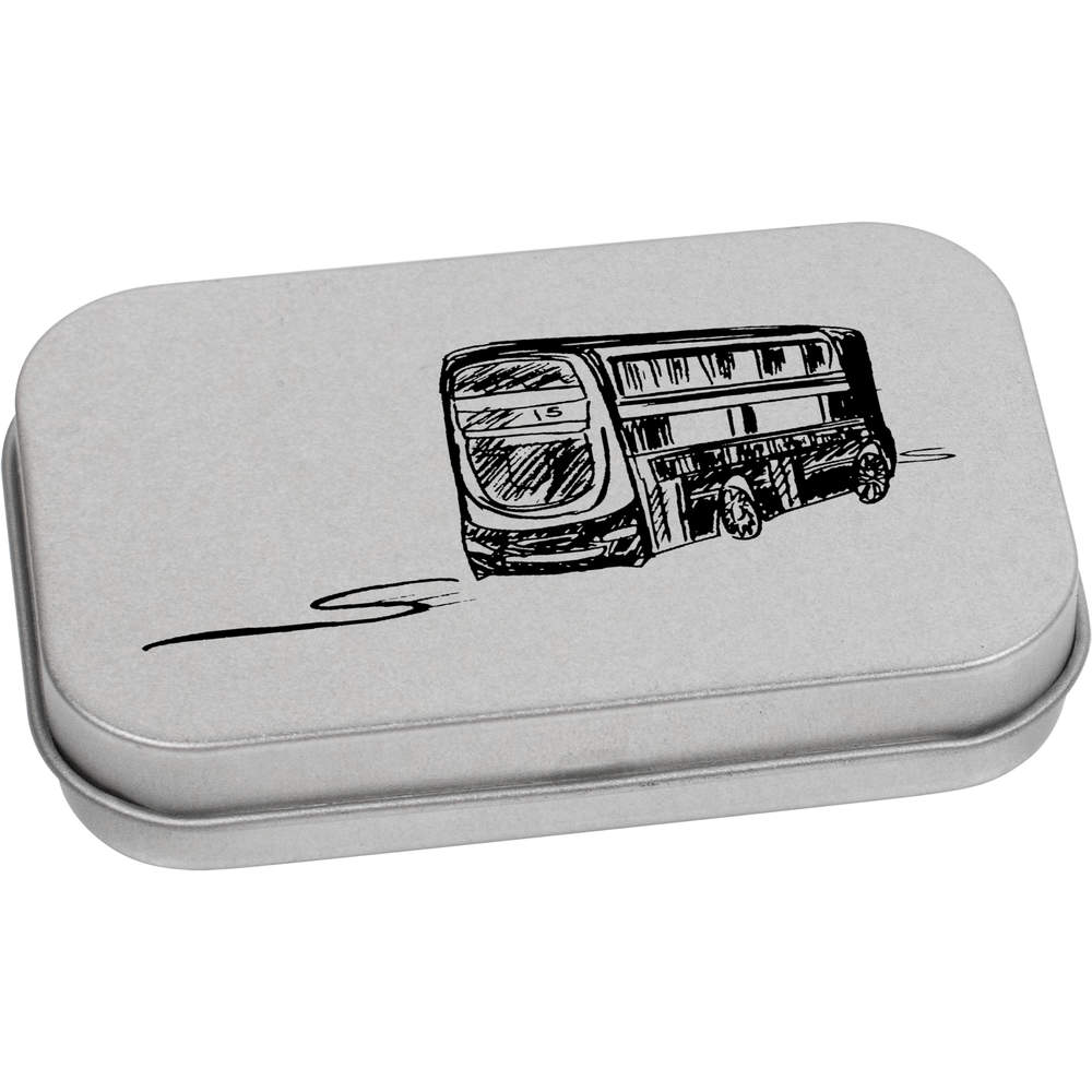 'London Bus' Storage / Stationery Tin - Metal Hinged Keepsake Box for Stationery, Crafts, Sweets and Gifts (TT020404)