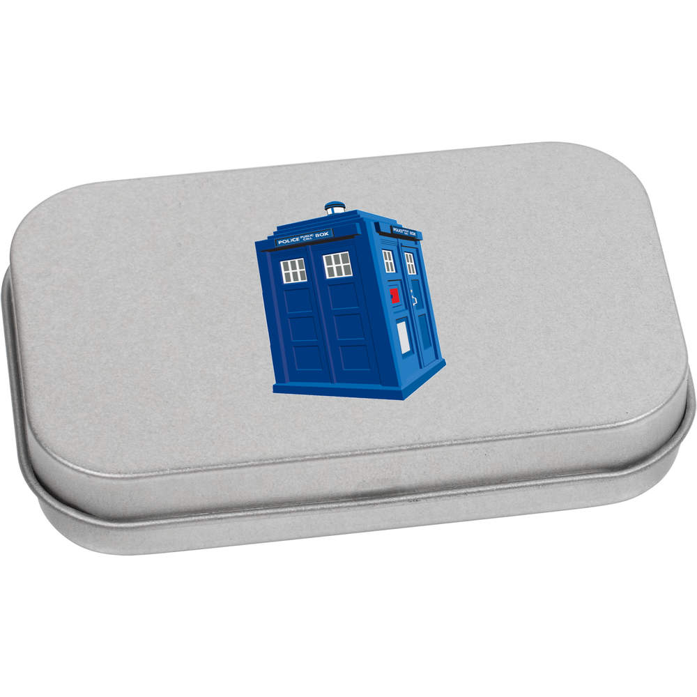 'Police Telephone Box' Metal Hinged Tin / Storage Box (TT021482)