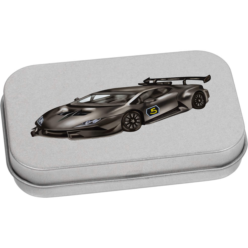 'Race Car' Storage / Stationery Tin - Metal Hinged Keepsake Box for Stationery, Crafts, Sweets and Gifts (TT022625)