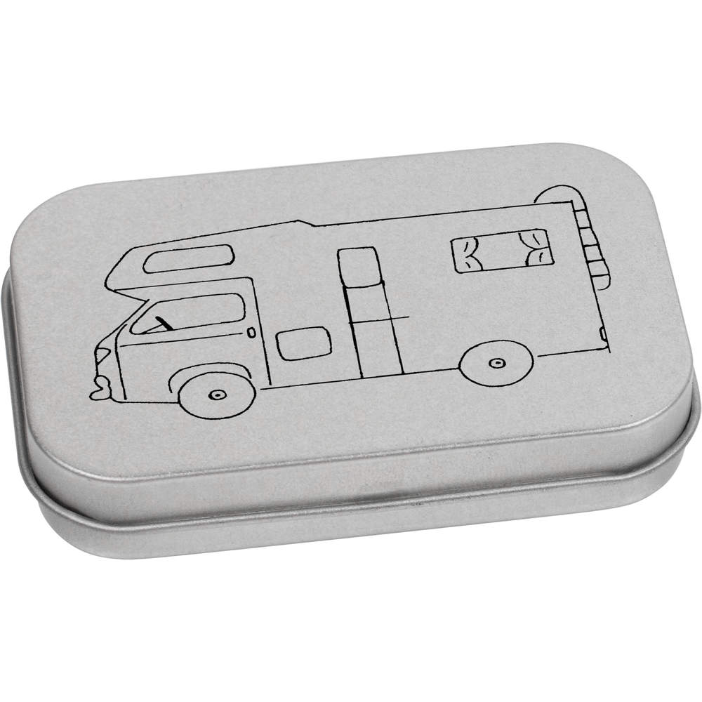'Campervan' Storage / Stationery Tin - Metal Hinged Keepsake Box for Stationery, Crafts, Sweets and Gifts (TT022913)