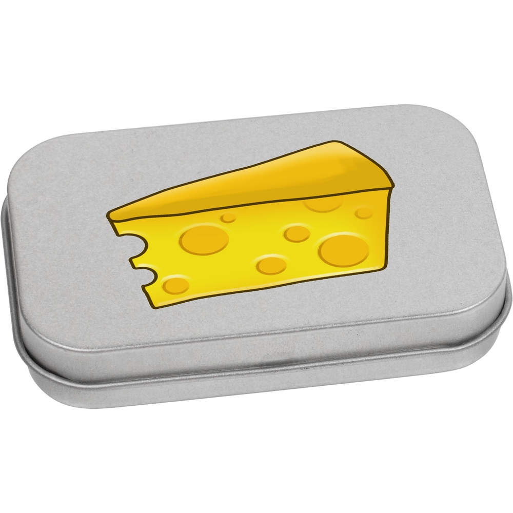 'Cheese' Metal Hinged Tin / Storage Box (TT023004)