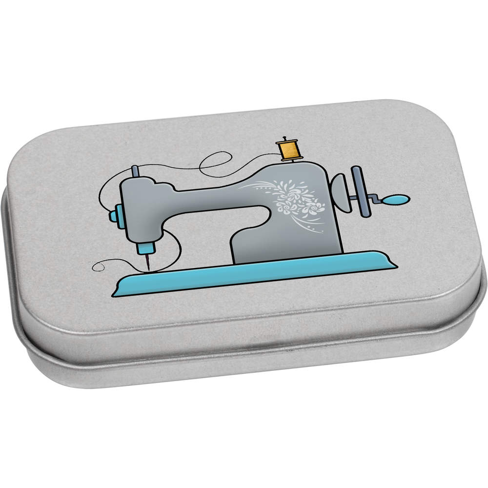 'Sewing Machine' Metal Hinged Tin / Storage Box (TT023034)