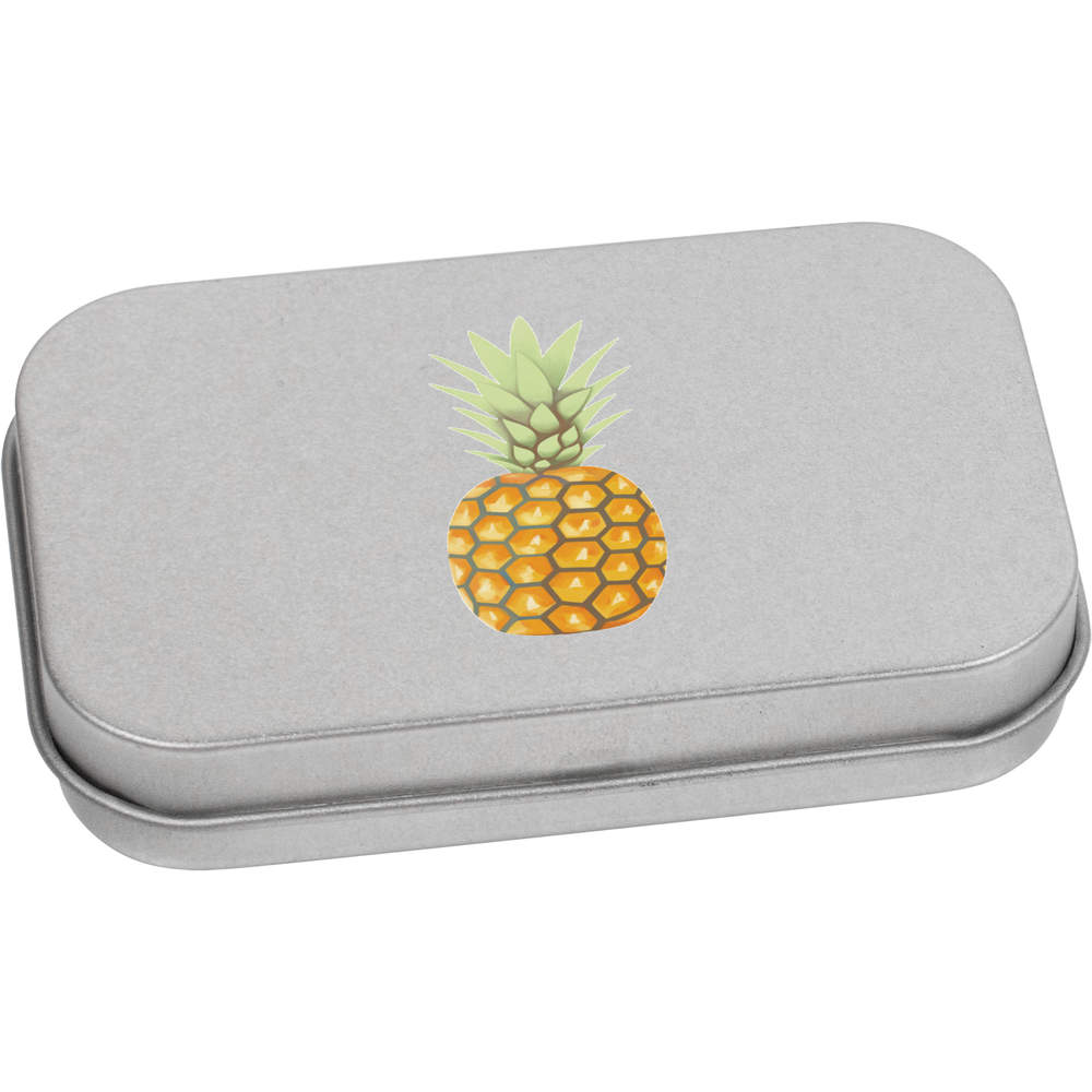 'Pineapple' Storage / Stationery Tin - Metal Hinged Keepsake Box for Stationery, Crafts, Sweets and Gifts (TT024634)