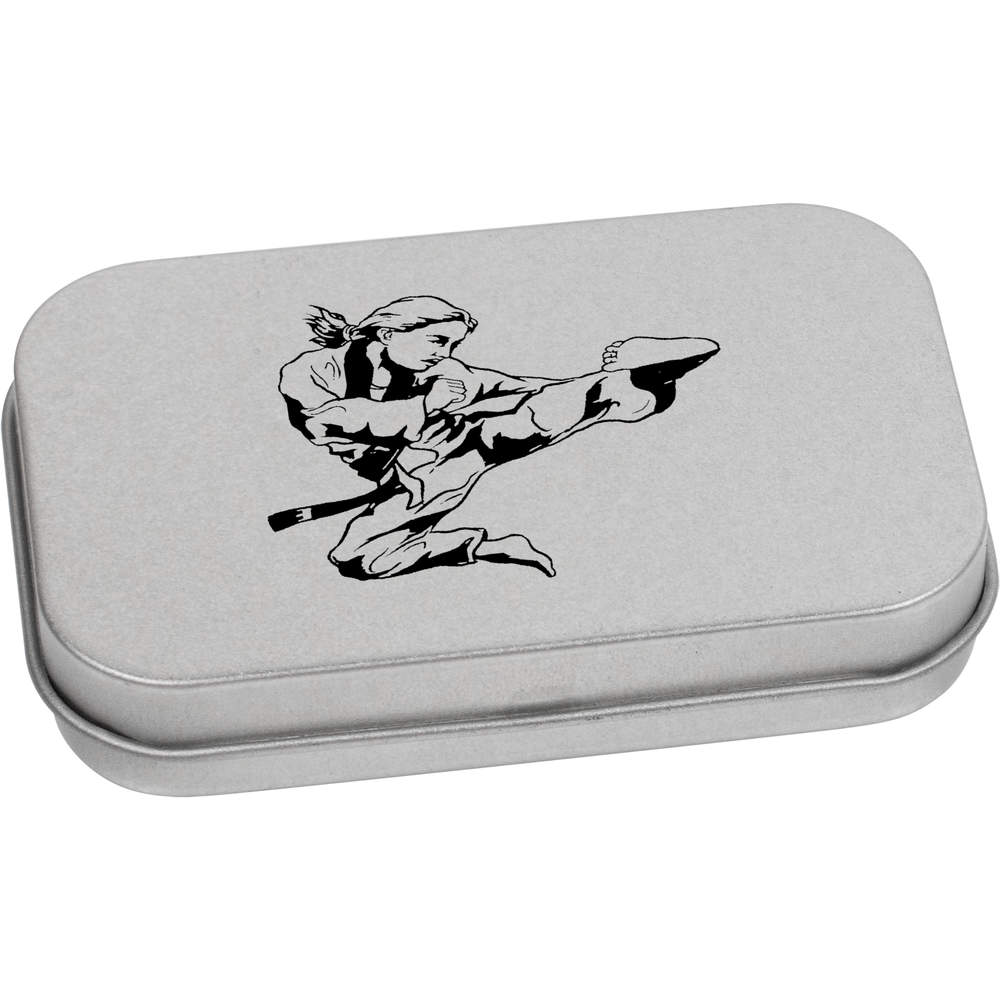 'Karate Kick' Metal Hinged Tin / Storage Box (TT025994)