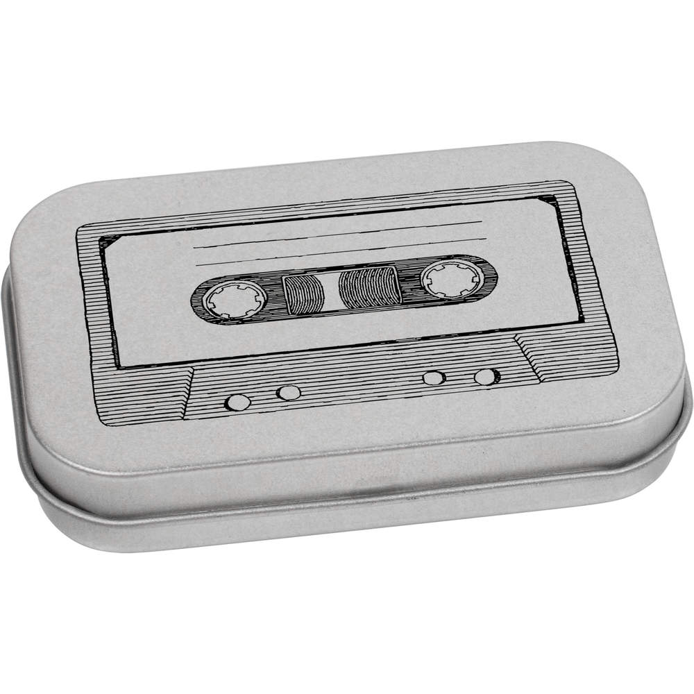 'Cassette Tape' Metal Hinged Tin / Storage Box (TT026673)