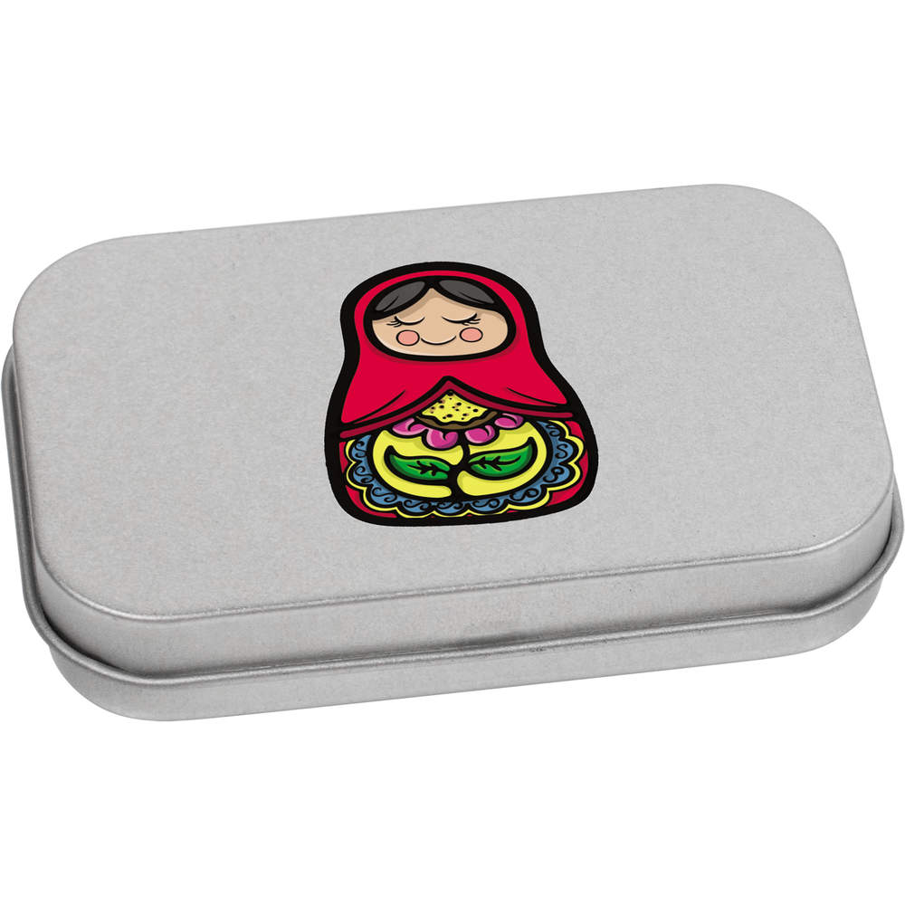 'Matryoshka Doll' Metal Hinged Tin / Storage Box (TT027023)
