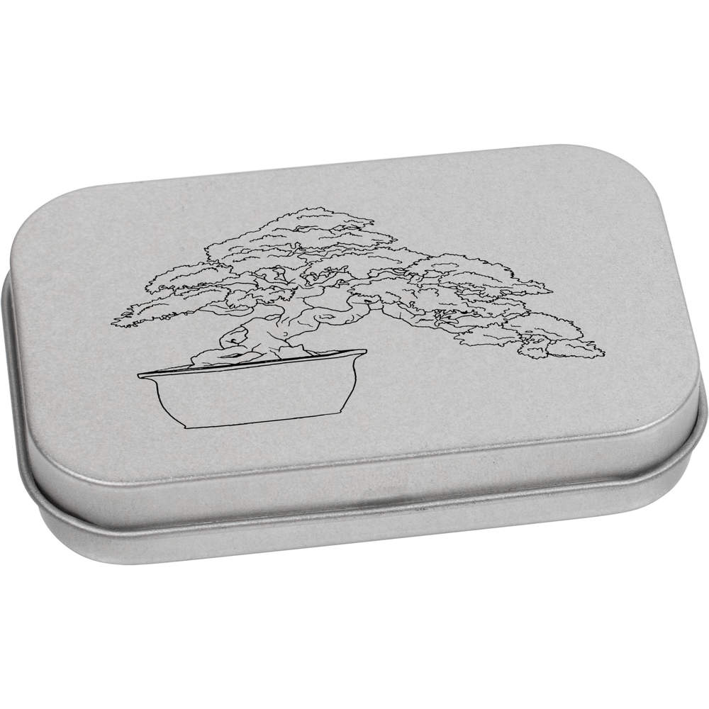 'Bonsai Tree' Metal Hinged Tin / Storage Box (TT028378)