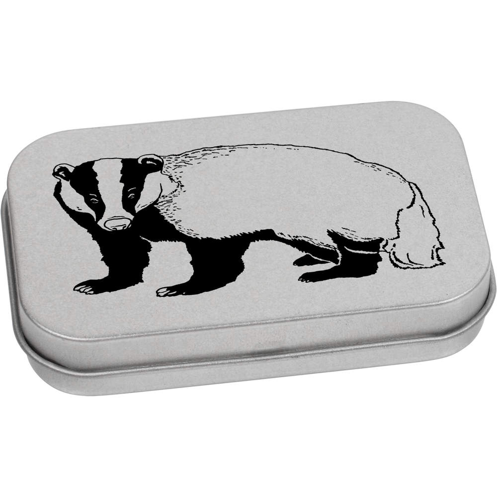 'Badger' Metal Hinged Tin / Storage Box (TT028515)