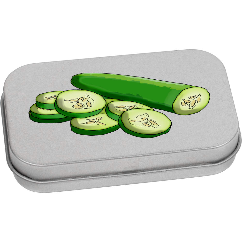'Sliced Cucumber' Metal Hinged Tin / Storage Box (TT029551)
