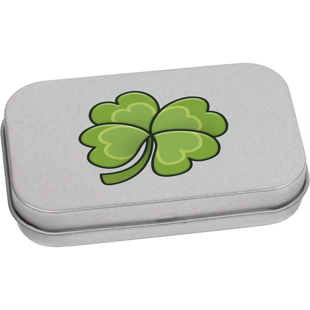 'Lucky Clover' Metal Hinged Tin / Storage Box (TT029892)