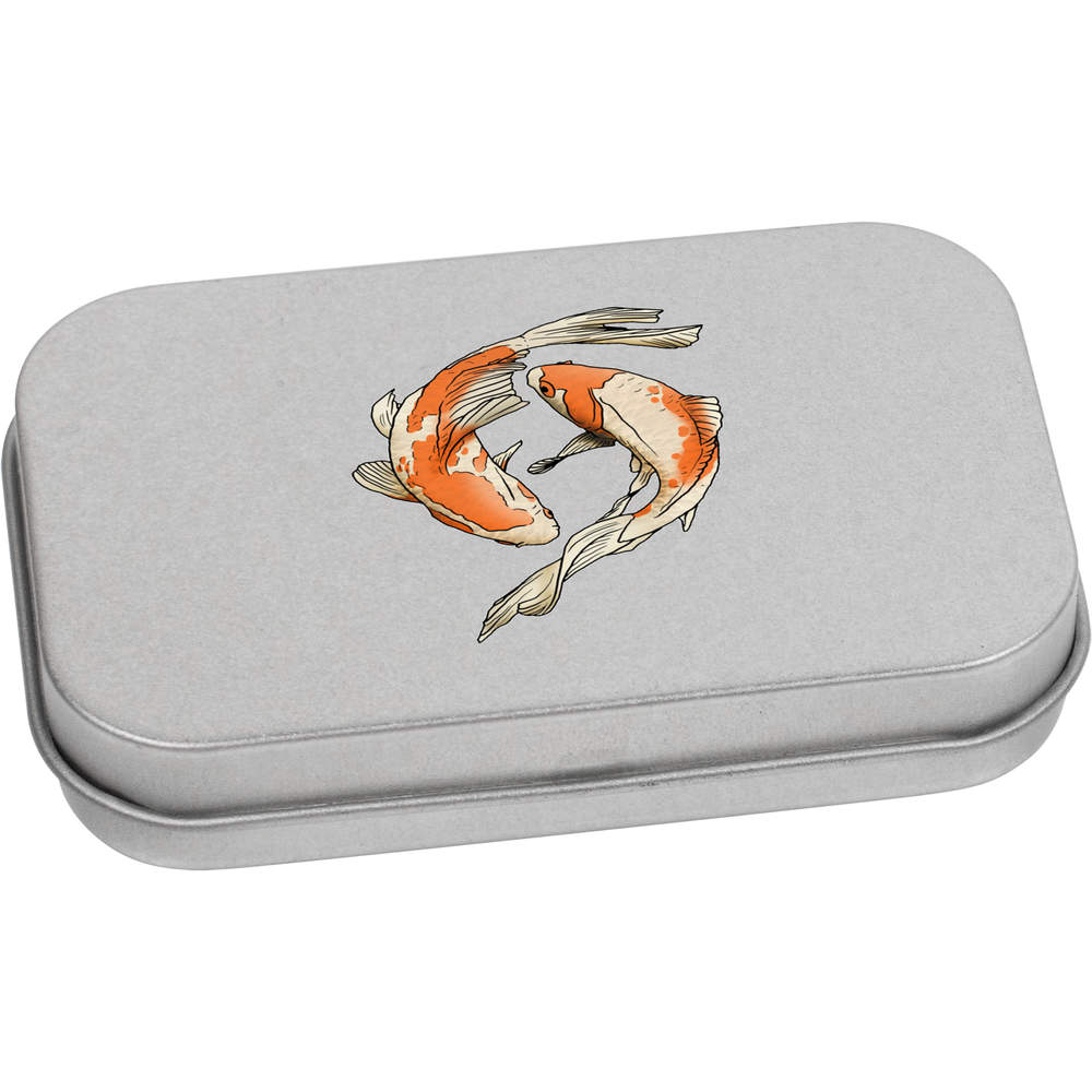 80mm 'Koi Carp' Metal Hinged Tin / Storage Box (TT00150178)