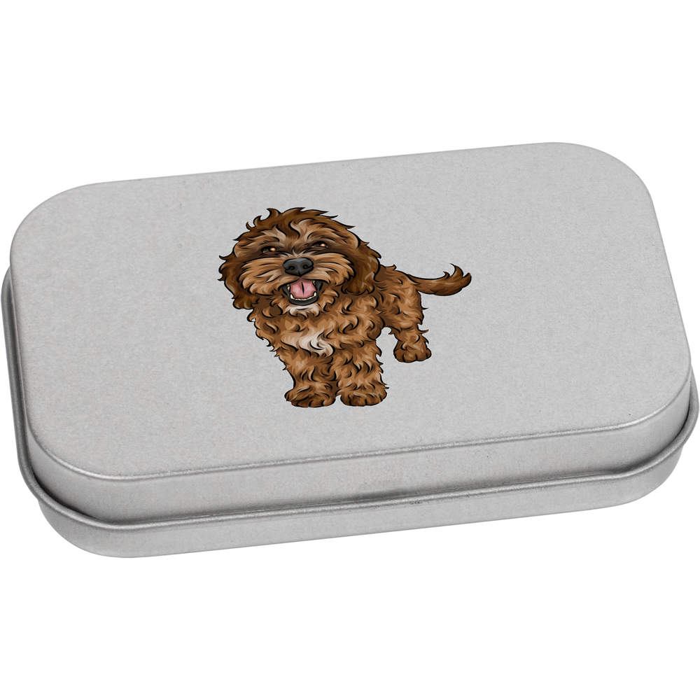 'Cockapoo' Metal Hinged Storage Tin - 80mm x 50mm - Keepsake Box for Stationery, Crafts, Sweets and Small Gifts (TT00154958)
