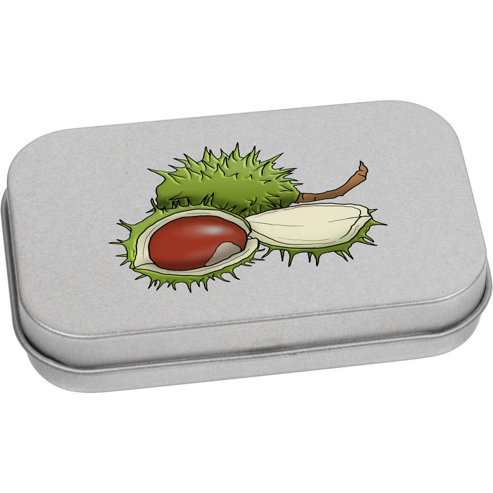 'Conkers & Shells' Metal Hinged Tin / Storage Box (TT031792)