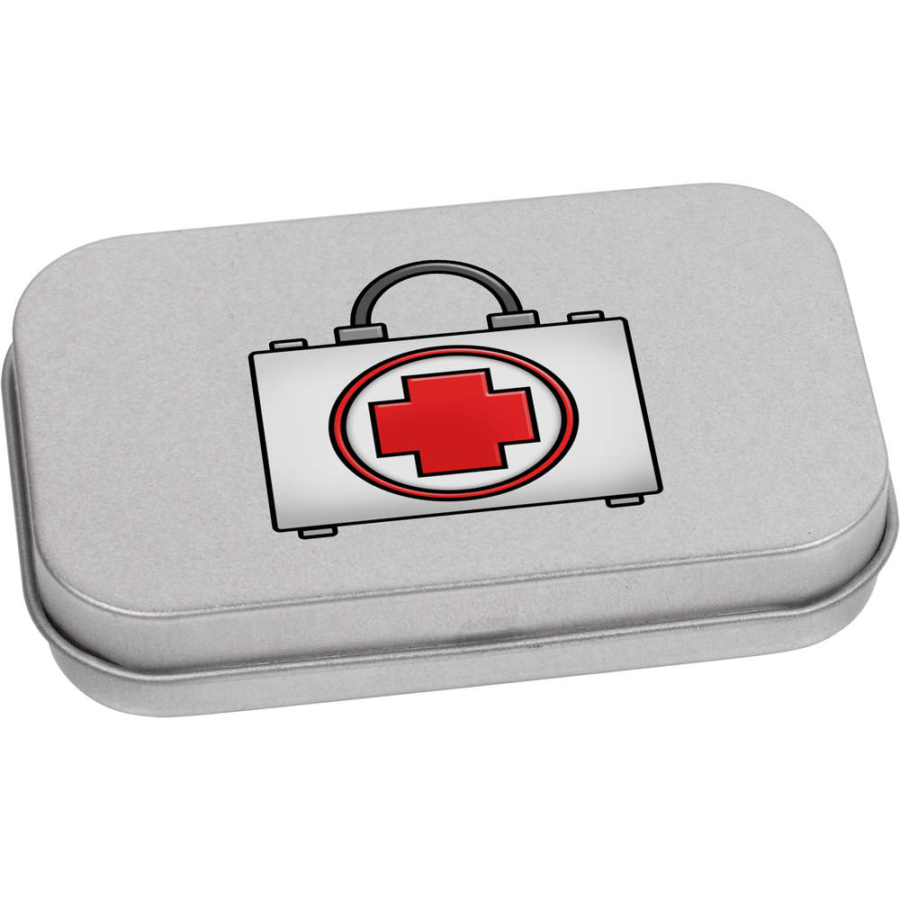 'First Aid Kit' Metal Hinged Tin / Storage Box (TT032242)