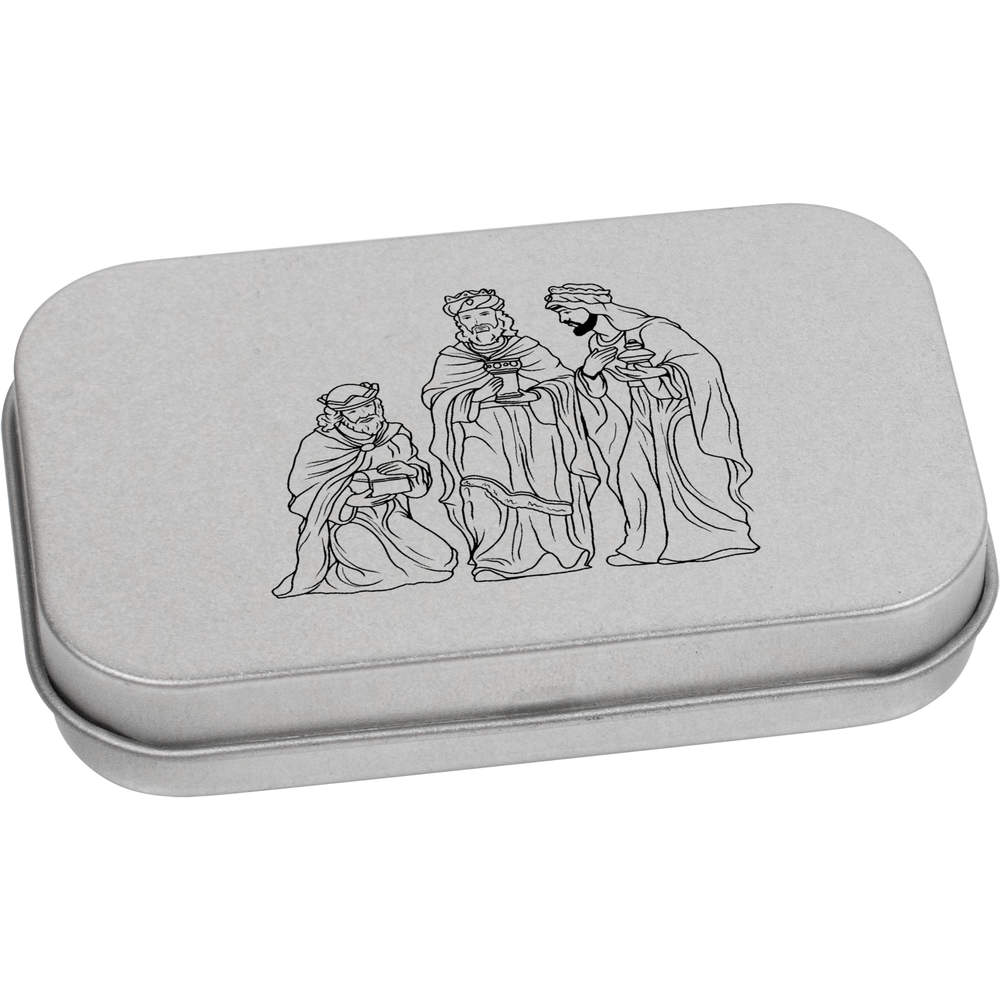 'Religious Three Wise Men' Storage / Stationery Tin - Metal Hinged Keepsake Box for Stationery, Crafts, Sweets and Gifts (TT032343)
