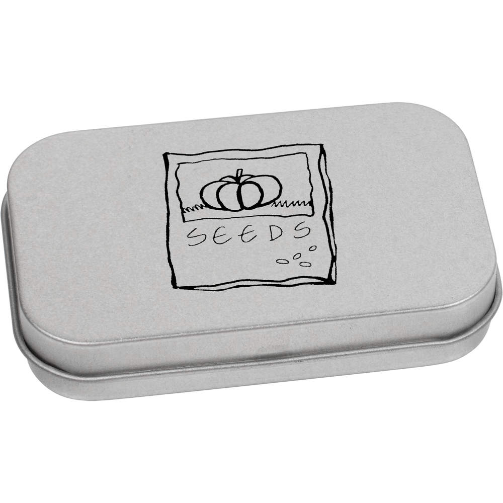 'Seed Packet' Metal Hinged Tin / Storage Box (TT006428)