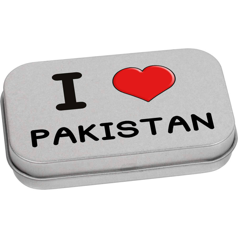'I Love Pakistan' Metal Hinged Tin / Storage Box (TT033041)