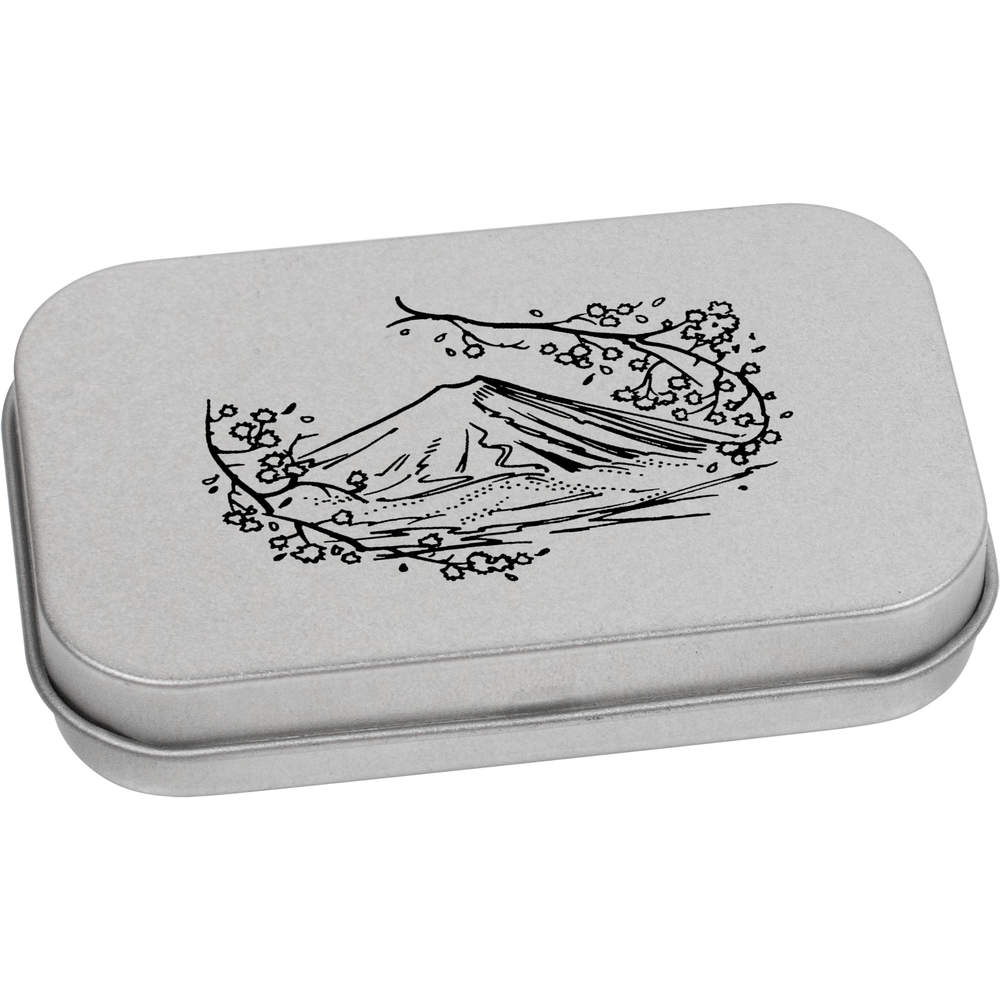 'Mount Fuji' Metal Hinged Tin / Storage Box (TT038107)