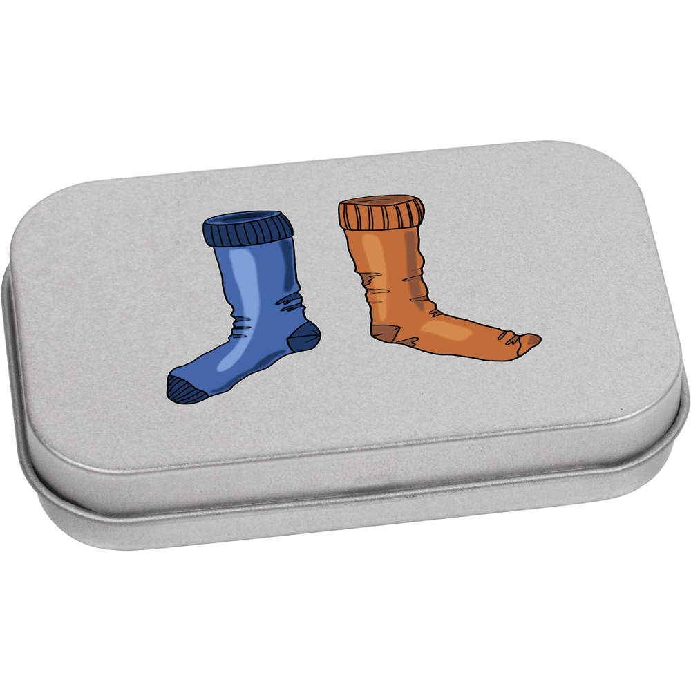 'Odd Socks Mens' Metal Hinged Tin / Storage Box (TT039176)