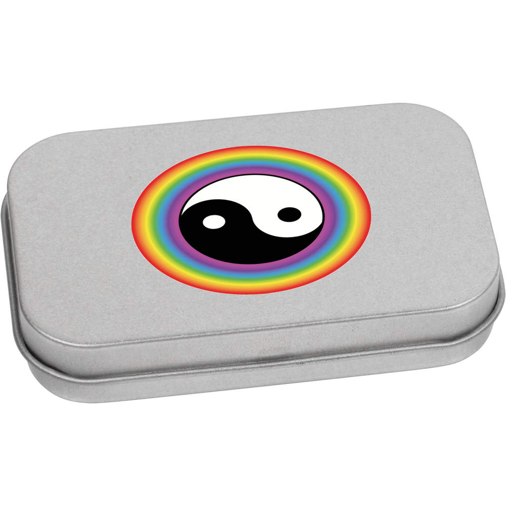 'Yin Yang Symbol' Metal Hinged Tin / Storage Box (TT039516)