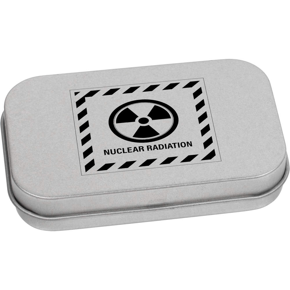 'Nuclear Radiation' Metal Hinged Tin / Storage Box (TT041519)