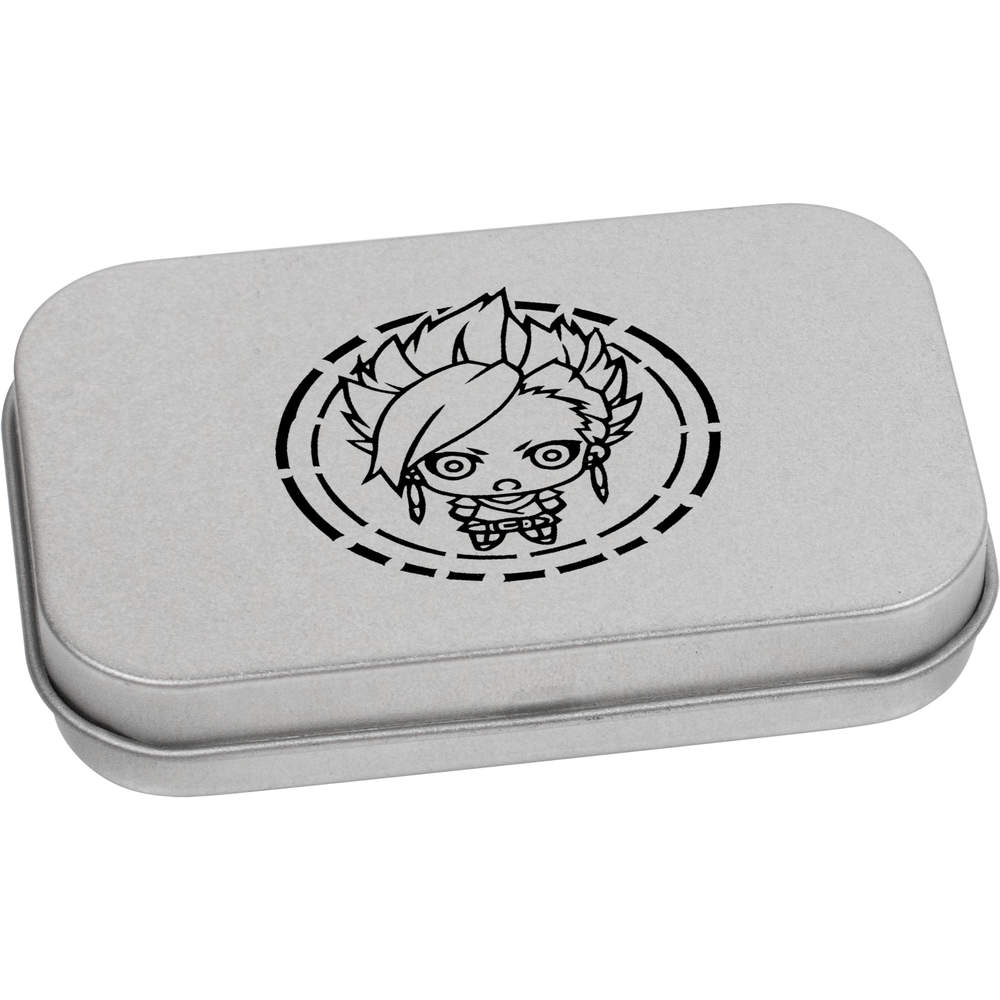 'Anime chibi' Metal Hinged Tin / Storage Box (TT042643)