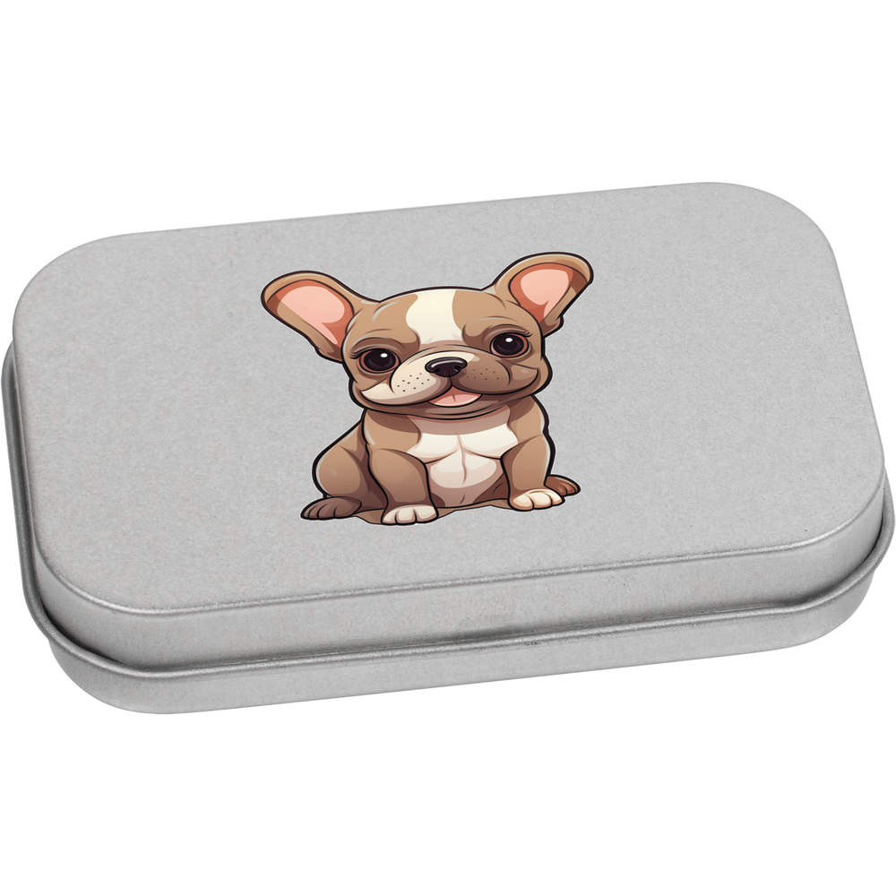 'French Bulldog' Metal Hinged Tin / Storage Box (TT043040)