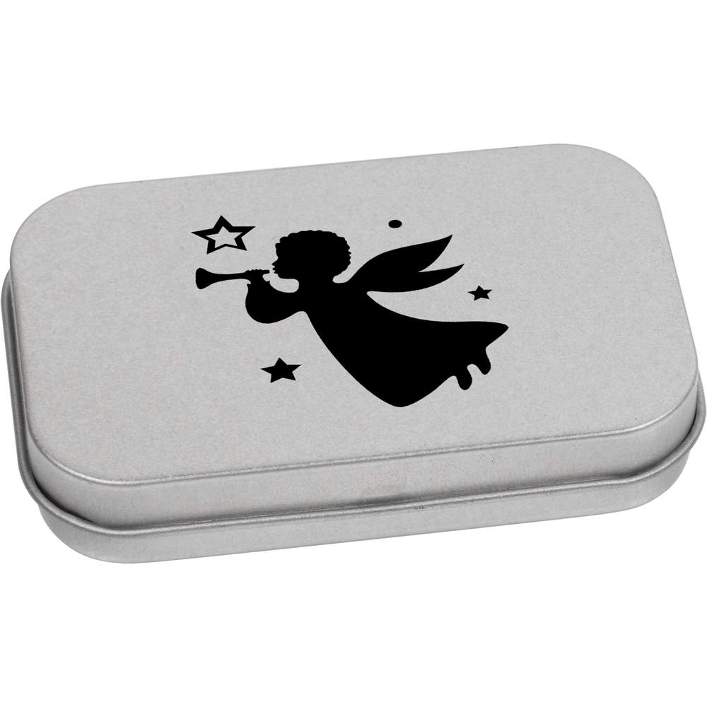'Christmas Angel' Metal Hinged Tin / Storage Box (TT043310)