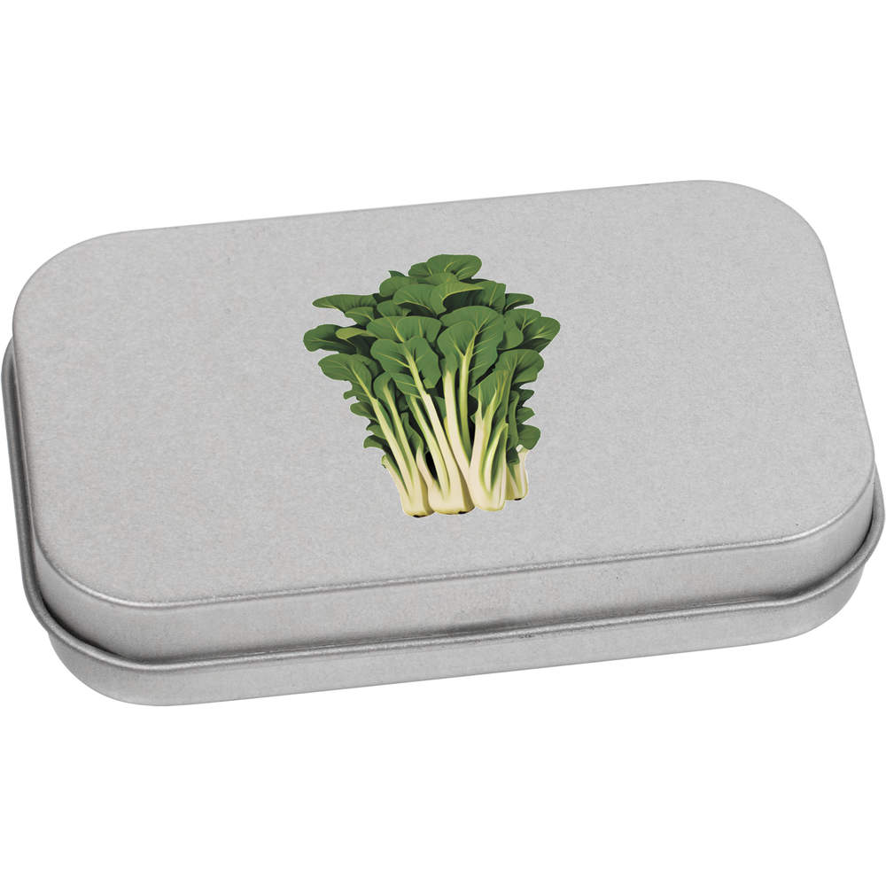 'Pak Choi' Metal Hinged Tin / Storage Box (TT044239)