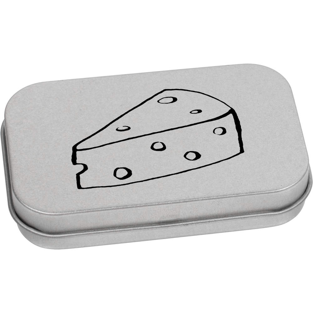 'Cheese' Metal Hinged Tin / Storage Box (TT044783)