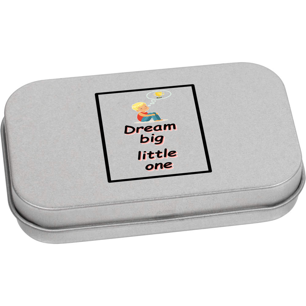 'Dream big' Metal Hinged Tin / Storage Box (TT045880)