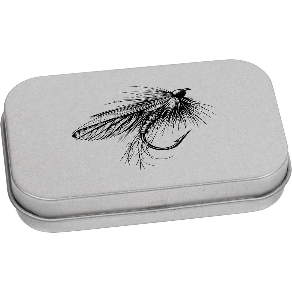 'Fishing Fly' Metal Hinged Tin / Storage Box (TT047591) - Picture 4 of 21