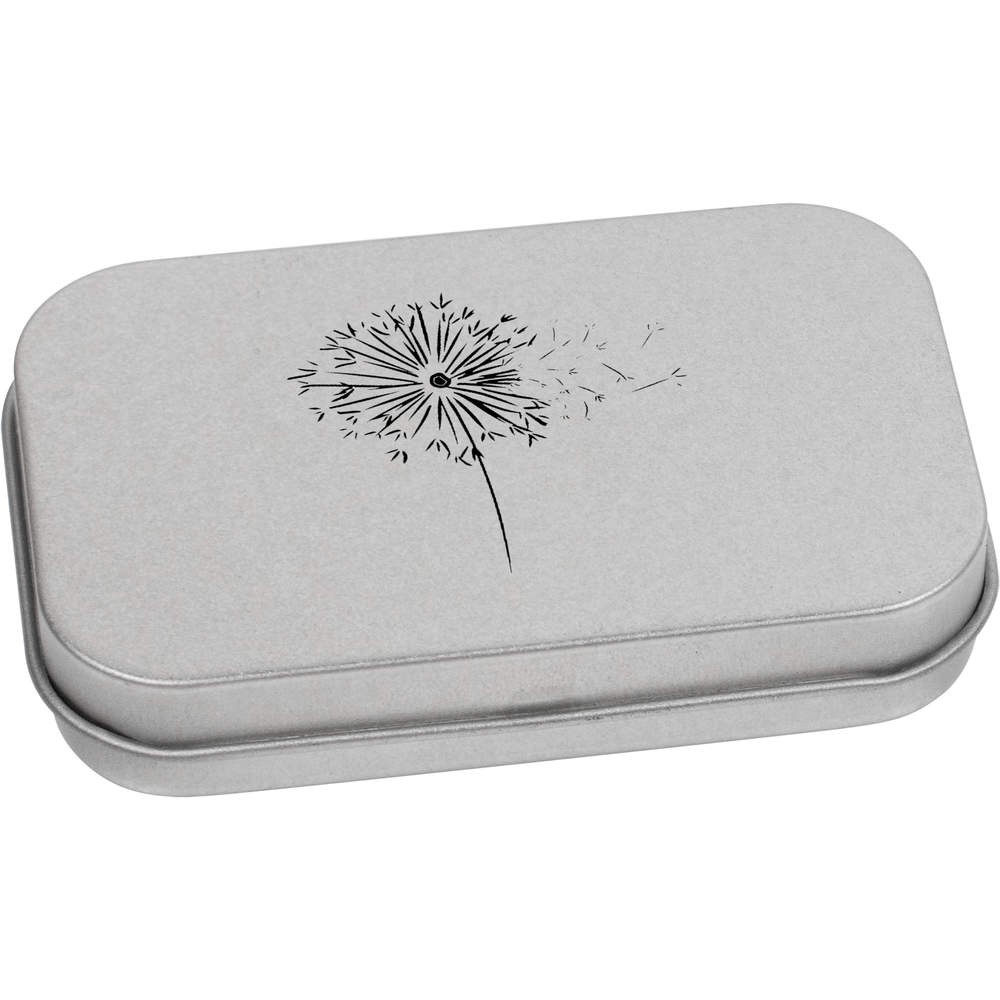 'Blowing Dandelion Clock' Storage / Stationery Tin - Metal Hinged Keepsake Box for Stationery, Crafts, Sweets and Gifts (TT047603)