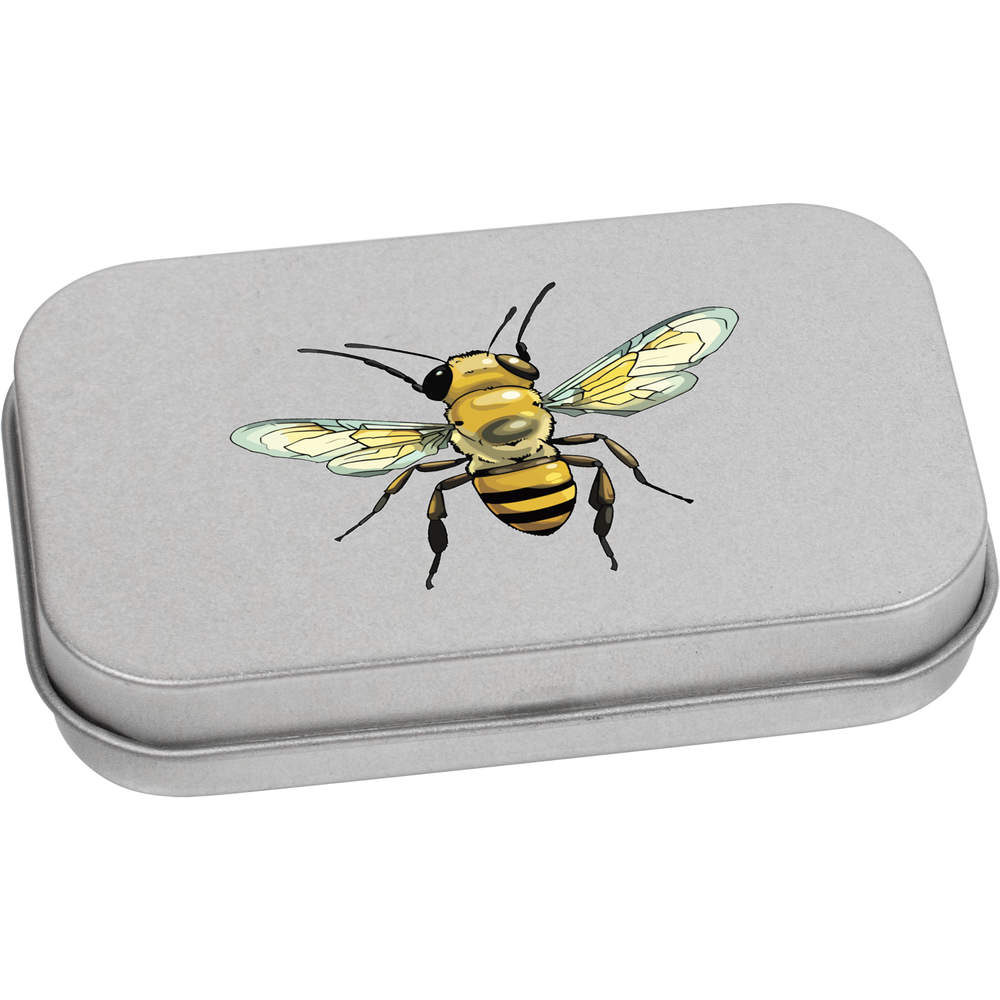 'Honey Bee' Metal Hinged Tin / Storage Box (TT047866)