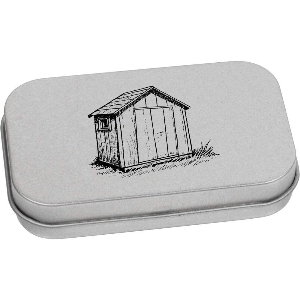 'Tool Shed' Metal Hinged Tin / Storage Box (TT048283)