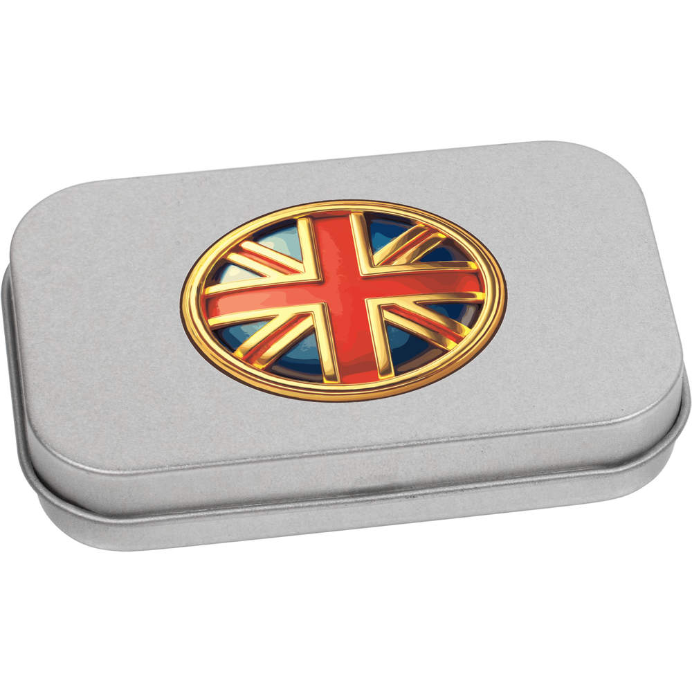 'Union Jack Roundel' Storage / Stationery Tin - Metal Hinged Keepsake Box for Stationery, Crafts, Sweets and Gifts (TT051709)