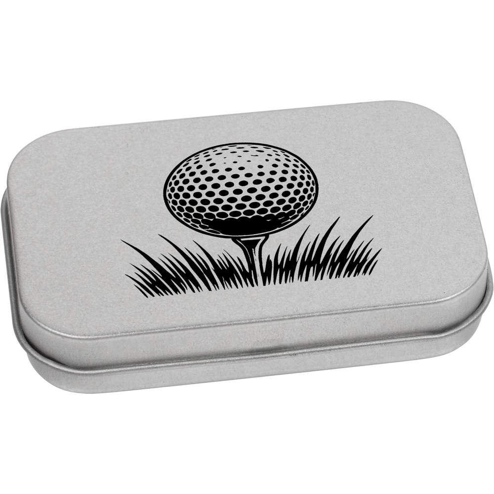 Metall-Scharnierdose / Aufbewahrungsbox "Golfball auf Tee" (TT052645) - Bild 3 von 14