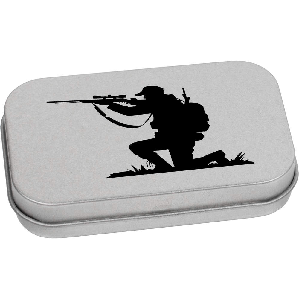 'Hunter Silhouette' Metal Hinged Tin / Storage Box (TT054764)