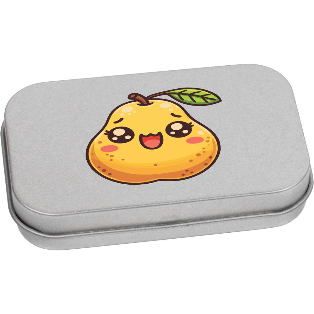 'Cute Dessert Pear' Metal Hinged Tin / Storage Box (TT054813)