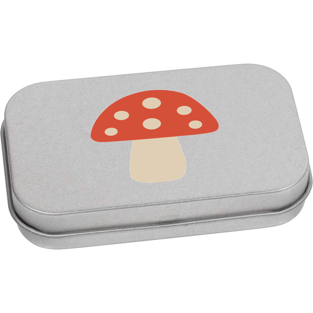 'Mushroom' Metal Hinged Tin / Storage Box (TT054848)