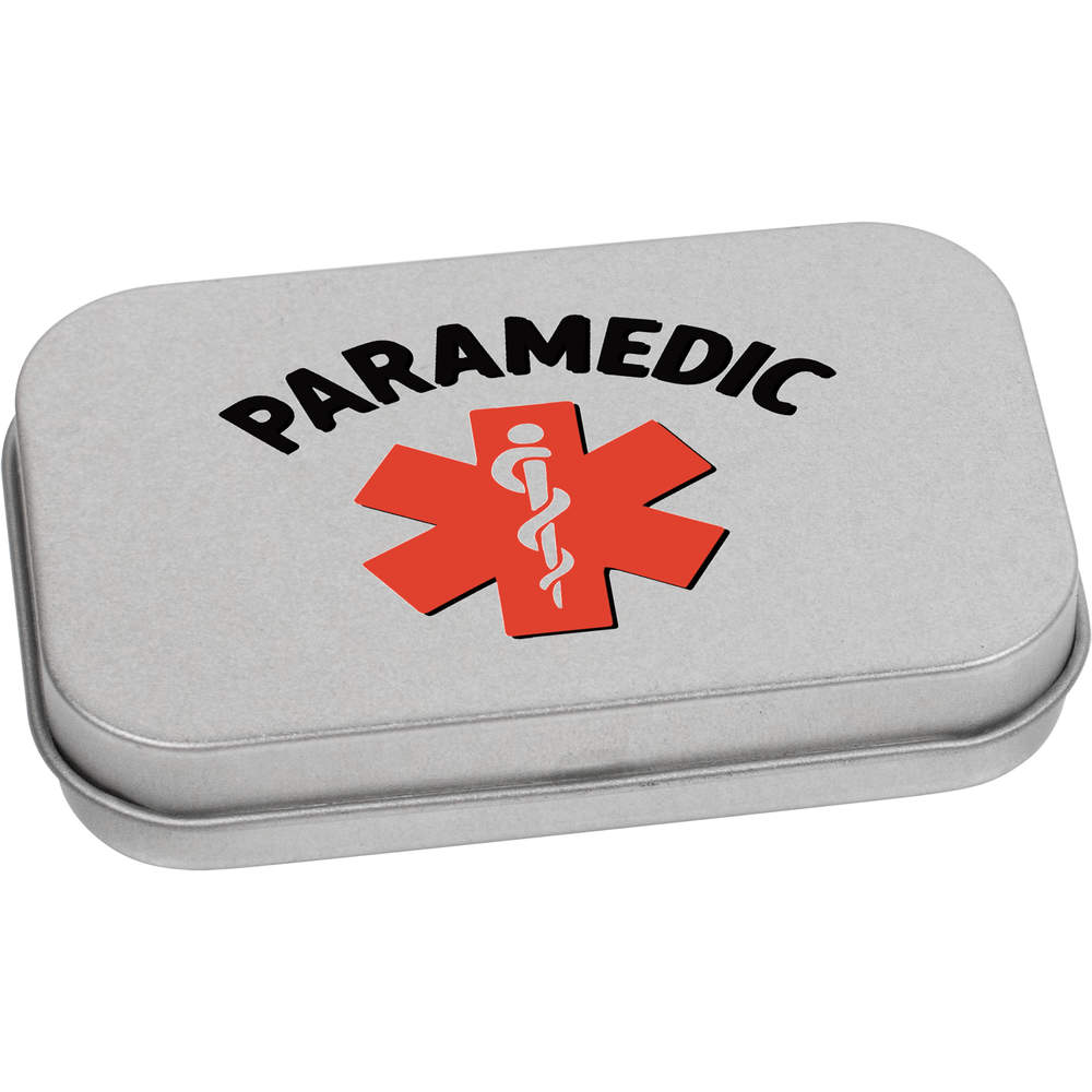 'Star of Life Paramedic Symbol' Metal Hinged Tin / Storage Box (TT056414)