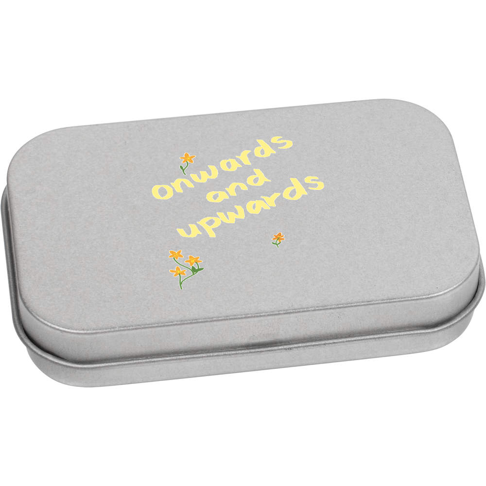'Onwards And Upwards ' Metal Hinged Tin / Storage Box (TT057064)