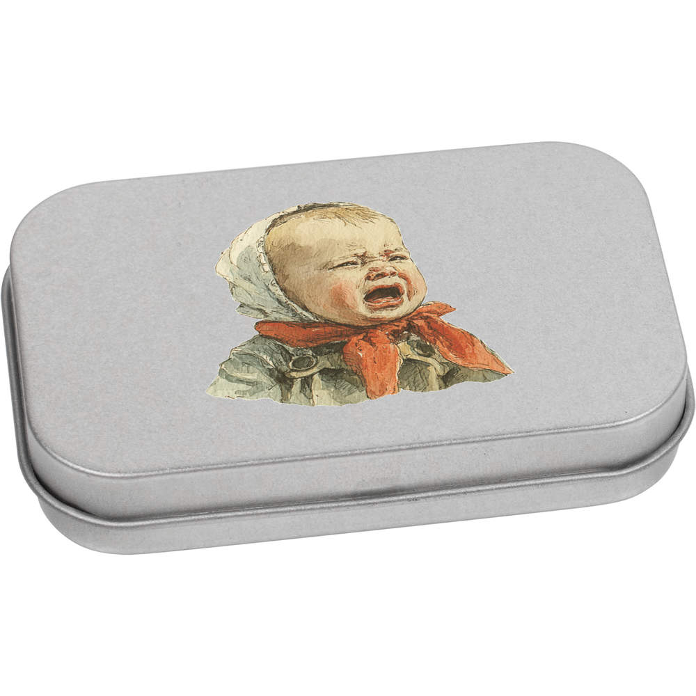 'Crying Baby' Metal Hinged Tin / Storage Box (TT057557)