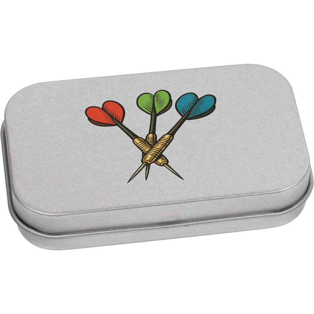 'Set of Darts' Storage / Stationery Tin - Metal Hinged Keepsake Box for Stationery, Crafts, Sweets and Gifts (TT062943)