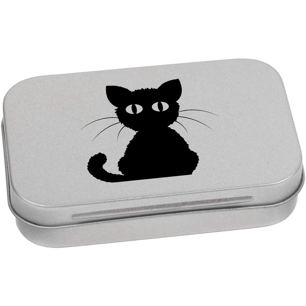 TT029206 Storage Box 'Cuddling Cats' Metal Hinged Tin 