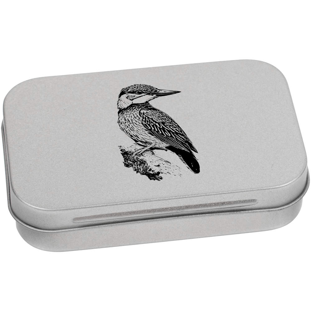 'Kingfisher' Metal Hinged Tin / Storage Box (TT042320)