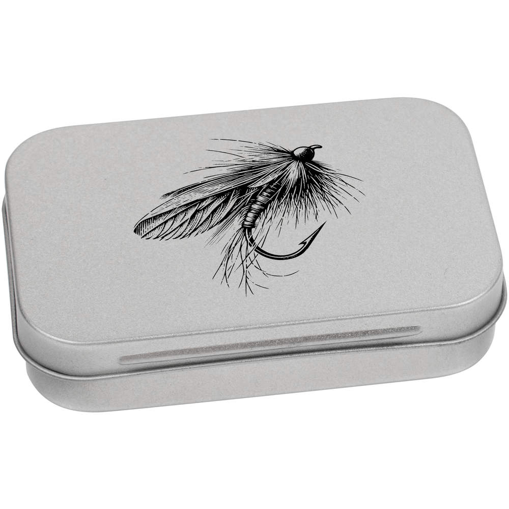 'Fishing Fly' Metal Hinged Tin / Storage Box (TT047591) - Picture 7 of 21