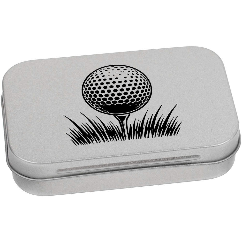 Metall-Scharnierdose / Aufbewahrungsbox "Golfball auf Tee" (TT052645) - Bild 5 von 14