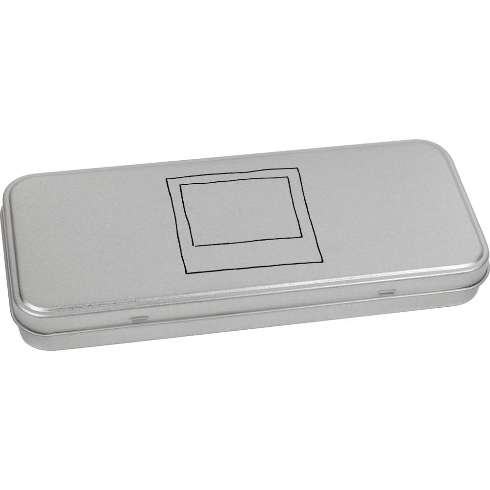 'Empty Photograph' Metal Hinged Stationery Tin / Storage Box (TT00008946)