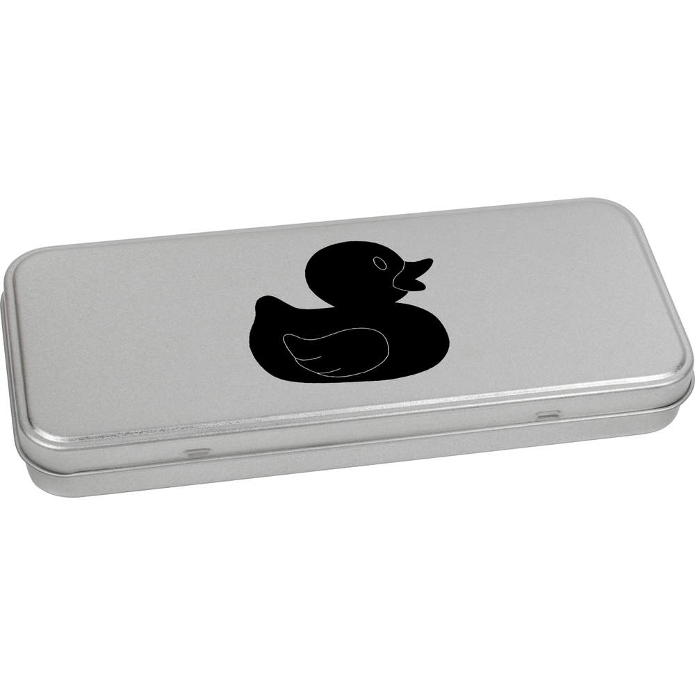 'Rubber Duck' Metal Hinged Stationery Tin / Storage Box (TT00029051)